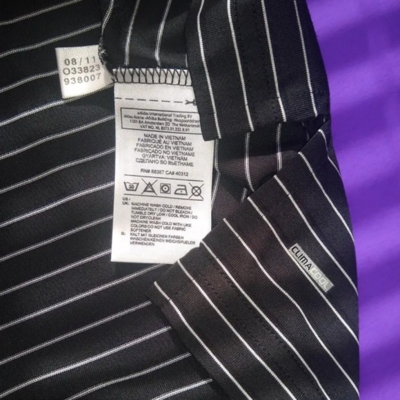 Adidas Climacool "Pencil Stripe" Golf Shirt. Sz. M Very good condition - Picture 9 of 9
